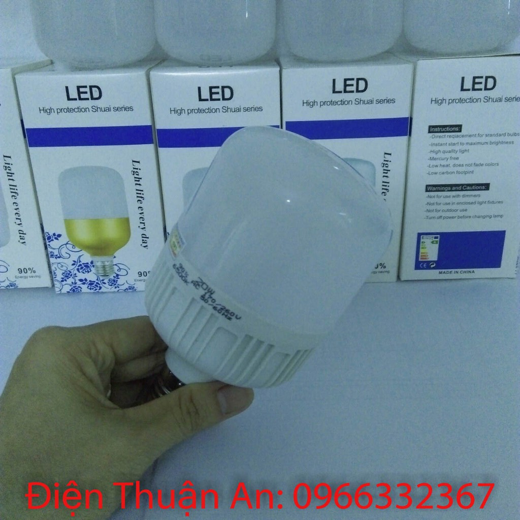 BÓNG ĐÈN LED TRỤ 20W SIÊU TIẾT KIỆM ĐIỆN - SÁNG VÀ RẺ  NHẤT SHOPEE