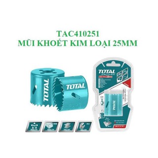 Tac410251 mũi khoét kim loại 25mm total