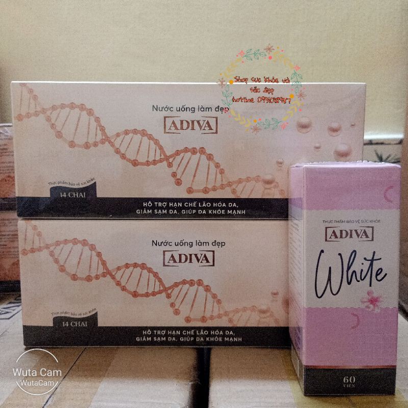 Combo 02 Hộp ADIVA Collagen và 1 hộp White ADIVA