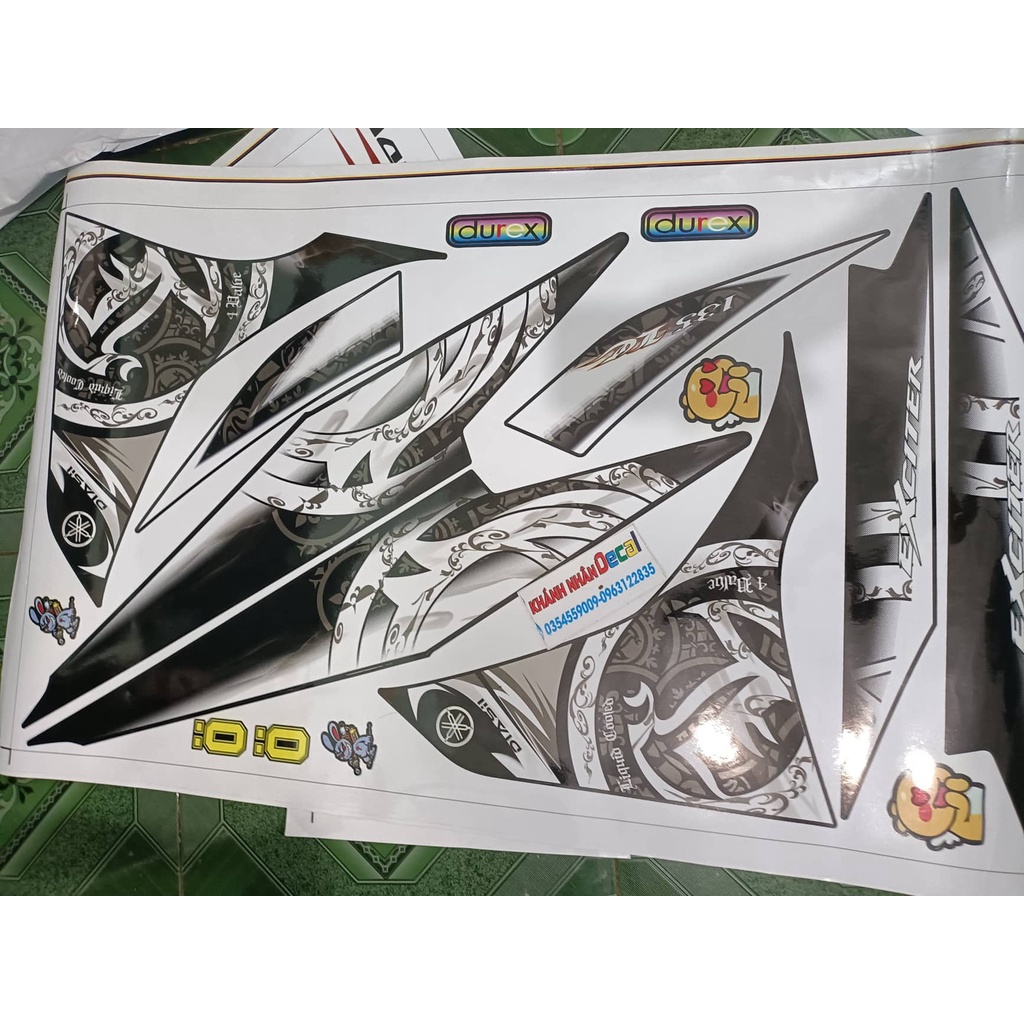 TEM RỜI EX 135 lc ĐEN BẠC