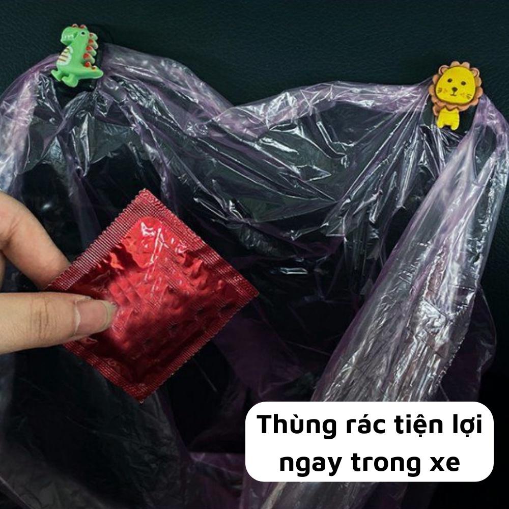 PVN50363 Móc treo đồ xe hơi tự dính hình thú dễ thương móc treo chìa khóa ô tô Giá Rẻ