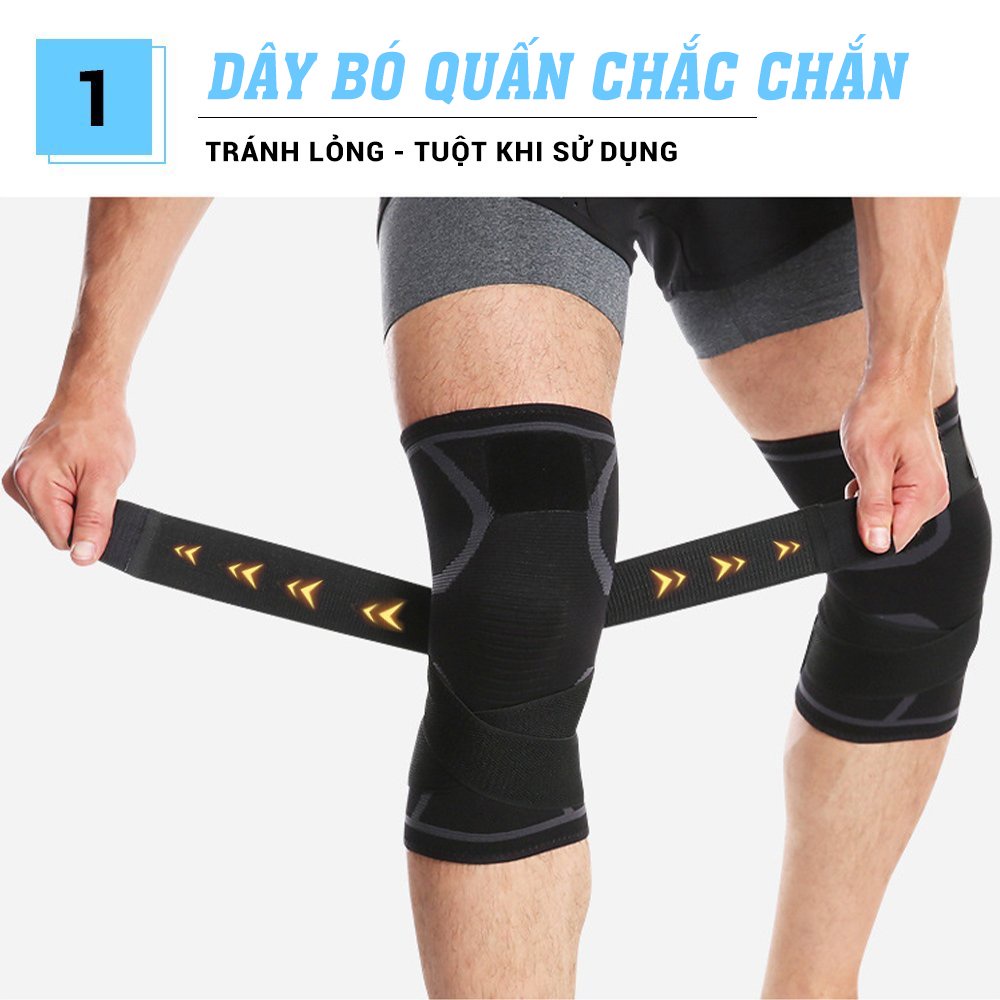 Băng gối có dây quấn trợ lực tách rời co giãn 4 chiều Yasu YSC06