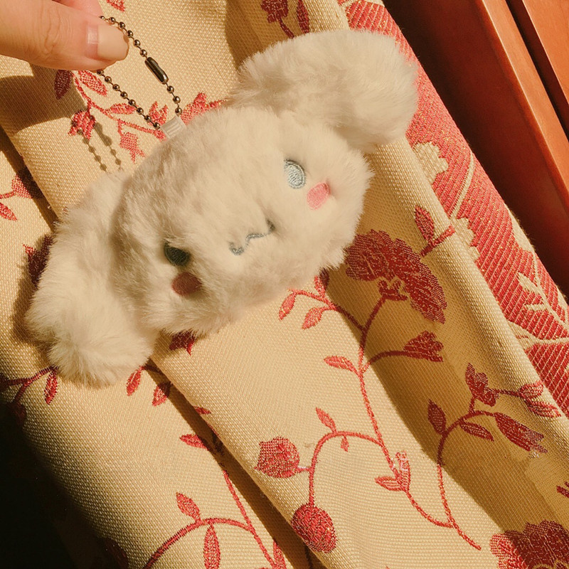 We Flower Móc Khóa Chú Chó Cinnamon Nhồi Bông Dễ Thương