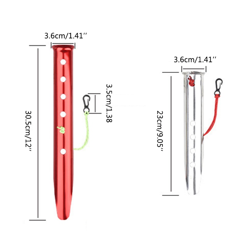 Bộ 4 Cọc Cắm Móng Tay Hình Chữ U Bằng Hợp Kim Nhôm Chuyên Dụng Cho Đi Biển