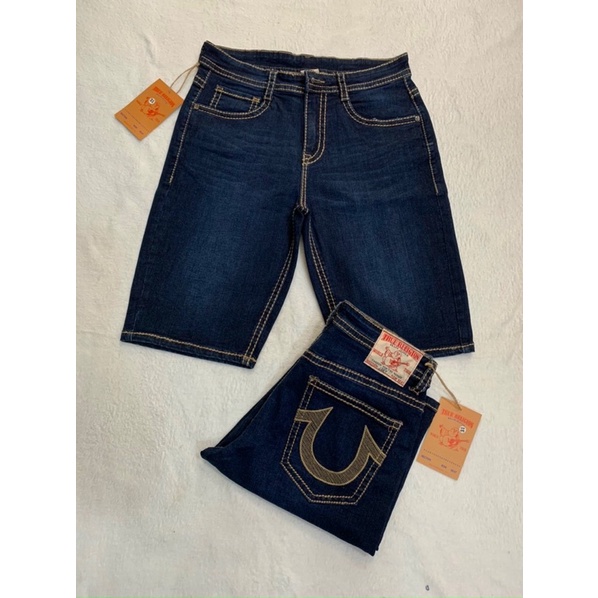 QUẦN SHORT JEANS LỮNG NAM CHỈ NỔI ÔNG ĐỊA MÀU XANH ĐẬM VÀ MÀU XANH NHẠT