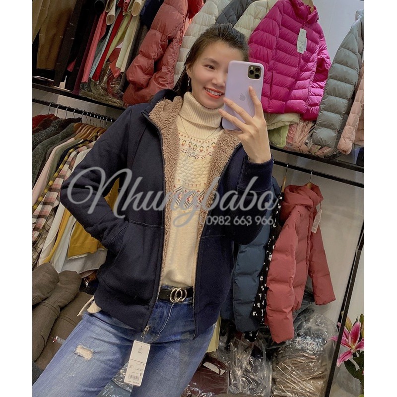 Áo nỉ lót lông cừu nữ Uniqlo | BigBuy360 - bigbuy360.vn