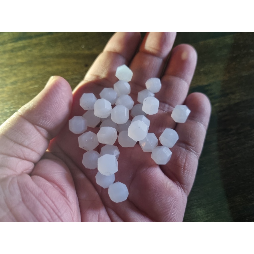 01 Viên bi Đa giác Silicone Mềm 8mm