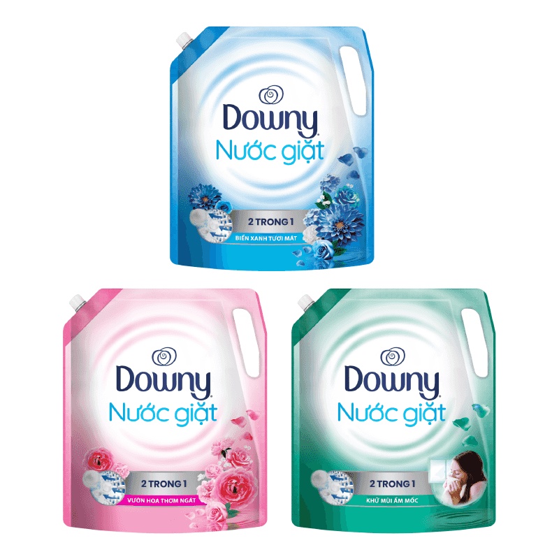 Nước giặt Downy Matic túi 2kg/2,15kg (MỚI):VƯỜN HOA THƠM NGÁT