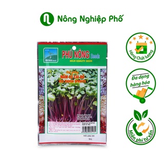 Hạt Giống Rau Mầm Củ Cải Đỏ PHÚ NÔNG Gói 30 Gram