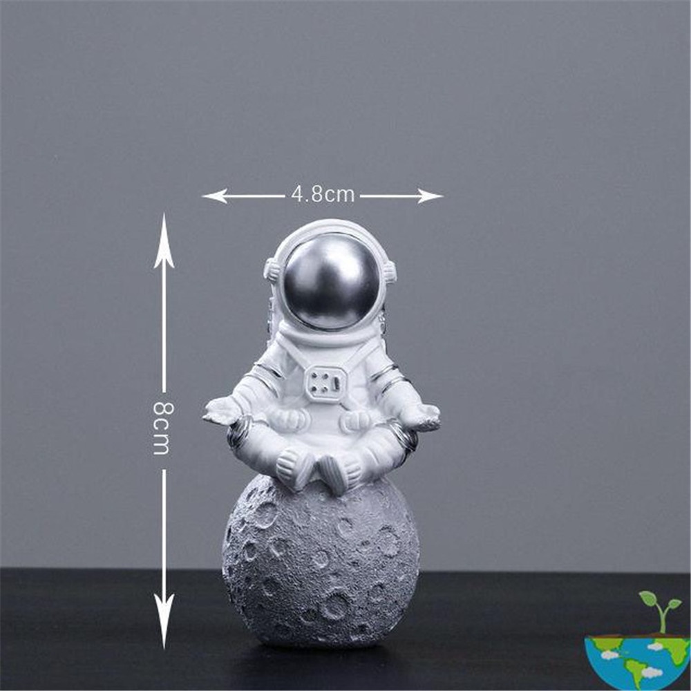1/3 Cái Sáng Tạo Nhựa Phi Hành Gia Phi Hành Gia Để Bàn Trang Trí Hình Tượng Spaceman Trang Trí Mẫu Quà Tặng Trang Trí Nhà Cửa