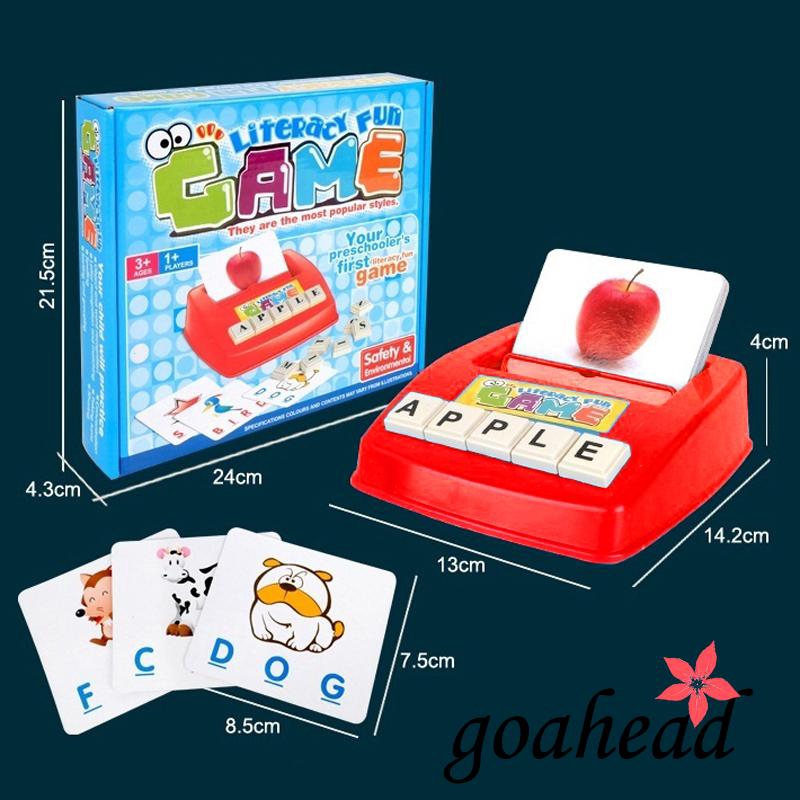 ☞❀❤♕GOAHot Early Educational Toy Gift Fun Learning English Spell the Word for Children