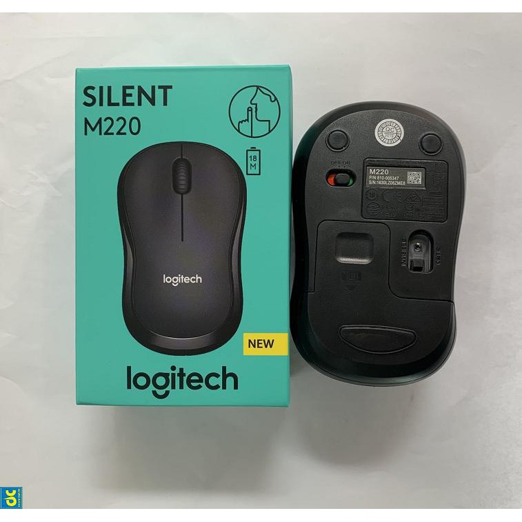 Chuột không dây Logitech M220 không tiếng ồn  - Bảo Hành 12 Tháng