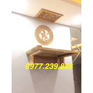 Bàn thờ gỗ sồi 81cm , 89cm kèm chắn khói