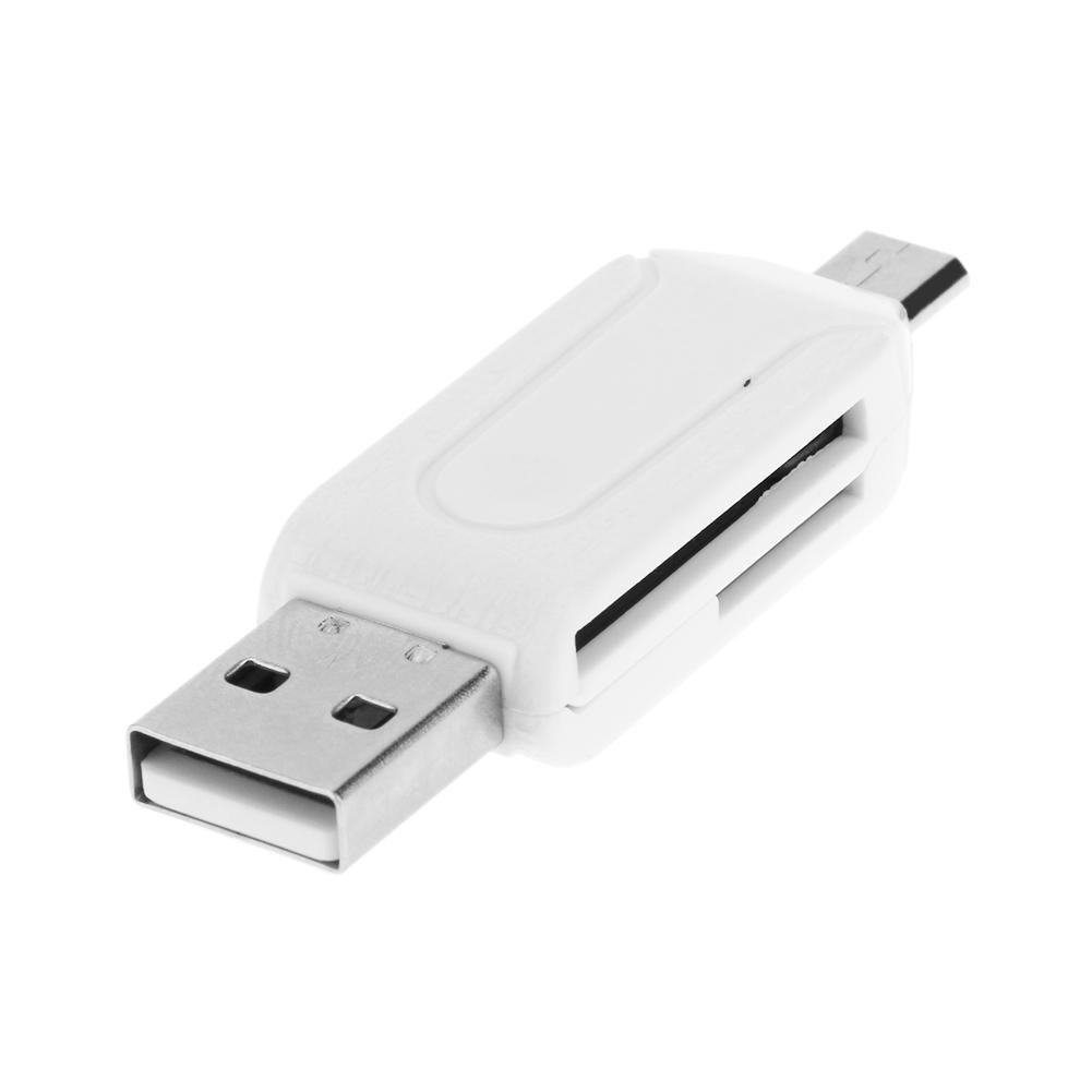 Đầu Đọc Thẻ Nhớ Usb 2.0 Micro Usb Otg Dành Cho Điện Thoại / Máy Tính