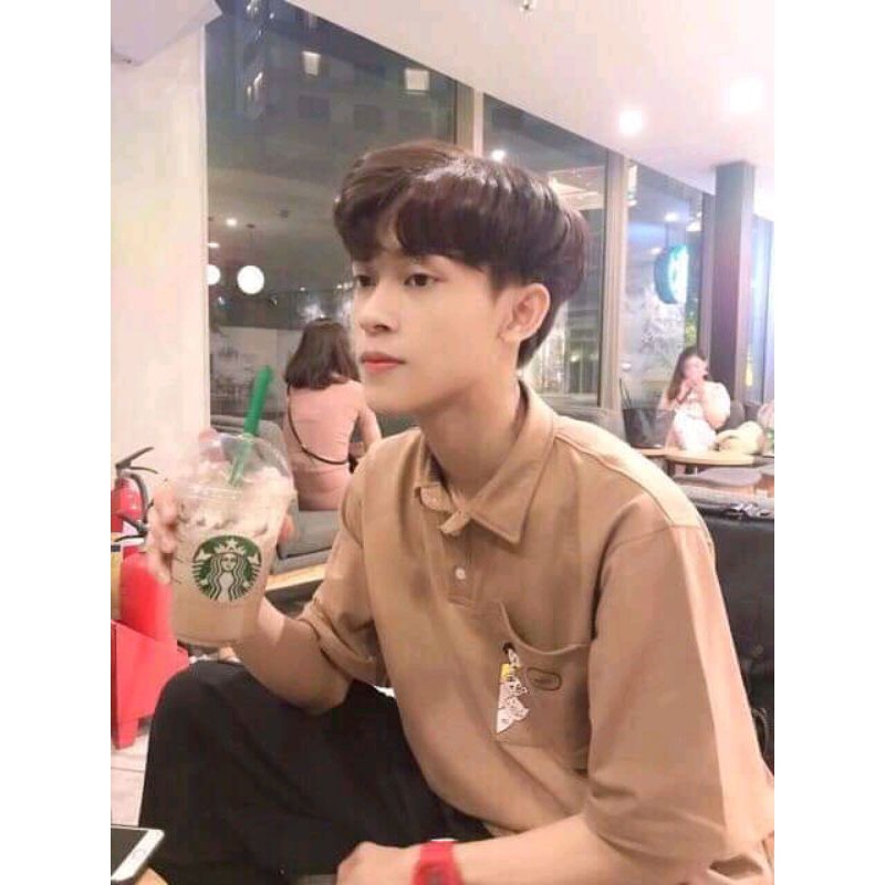 [Rẻ Vô Địch] Áo cotton tay lỡ Unisex -- Áo polo cô gái mèo heo | BigBuy360 - bigbuy360.vn