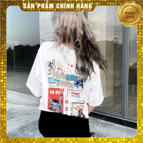 [Hàng Auth] Áo thun tay lỡ HaNoi Xịn, Unisex form rộng, COTTON  Oversize - K003_LN. | BigBuy360 - bigbuy360.vn