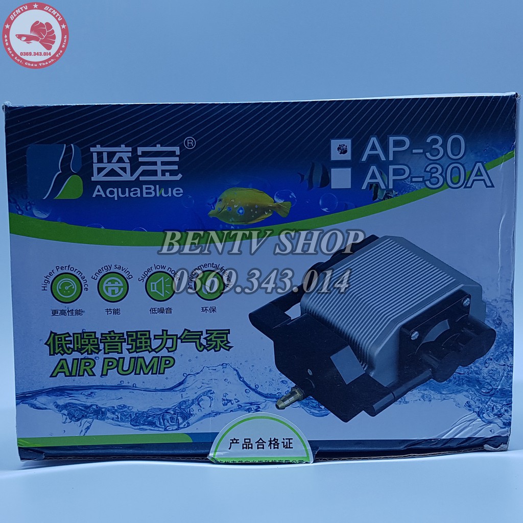 Máy Sủi Oxy AquaBlue AP-30 16W (Hàng Chất Lượng Cao)