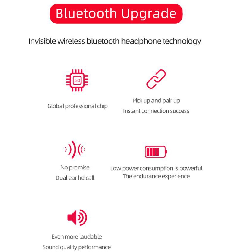 Tai nghe Bluetooth M1 TWS nhét tai không dây nhét tai 2 bên kèm mic