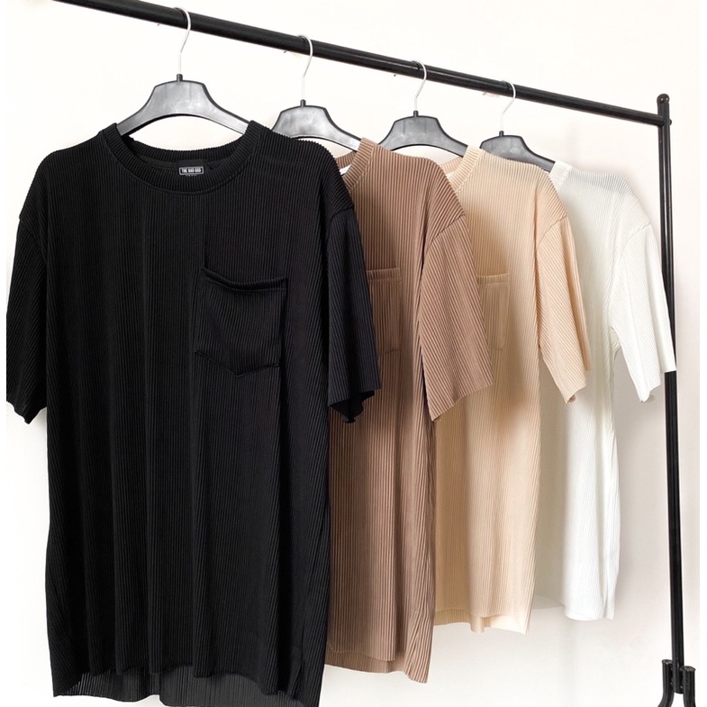 Áo thun xếp li túi ngực cao cấp MSW Town , Áo phông T shirt Basic nam nữ unisex | BigBuy360 - bigbuy360.vn