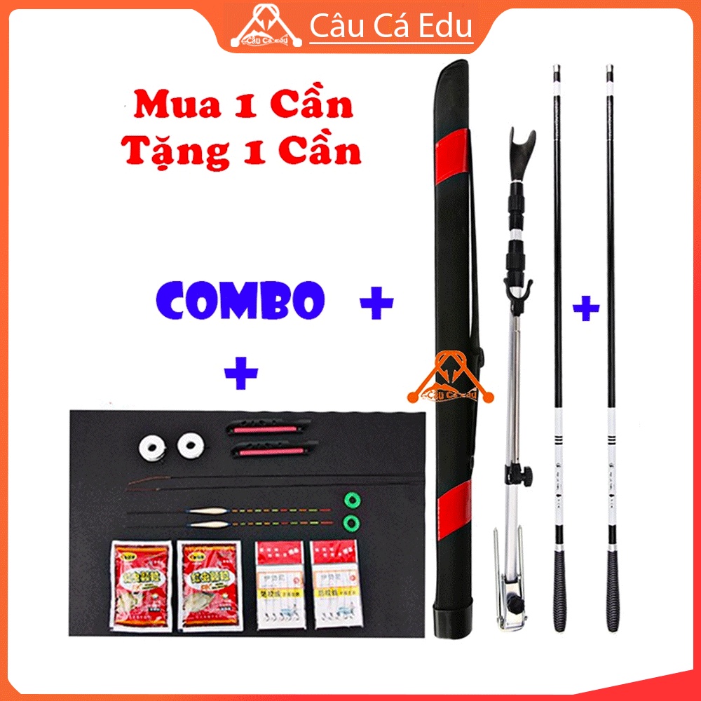 Cần Câu Tay MaxPro Rồng Thiêng Vật Liệu Cacbon Siêu Dẻo Mua 1 Cần Tặng 1 Cần Kèm Bao Đựng Chống Cần Lưỡi Đơn Phao