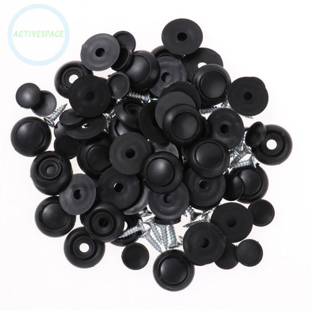 Car Button Snaps 1.4cm Screw 2cm Button Brand New Plastic+Metal Universal