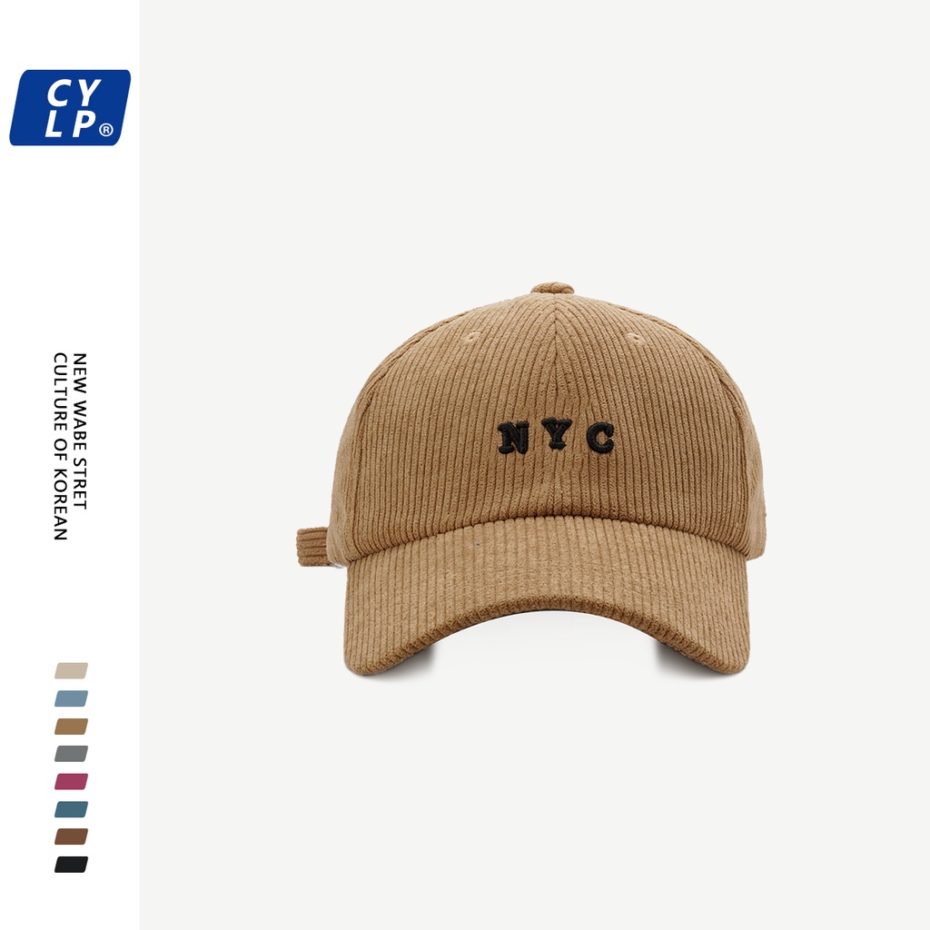 Mũ Lưỡi Trai NYC1987 Thời Trang Đường Phố Hàn Quốc Cá Tính Cho Nữ