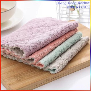 Combo 10 khăn lau bếp đa năng 2 mặt siêu thấm