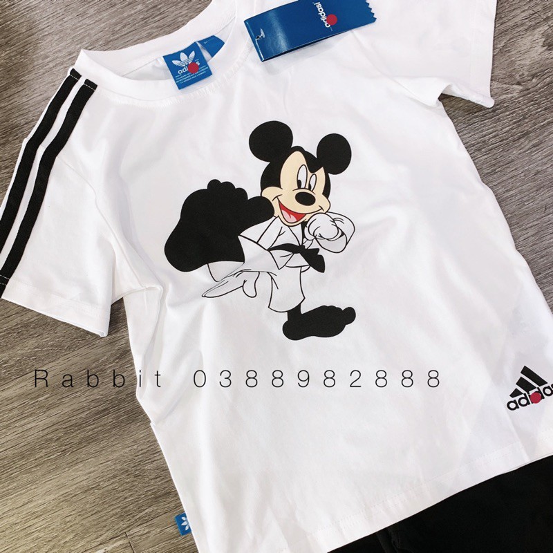Bộ thể thao đen trắng Mickey - RABBITSHOP( HÀNG SALE KO ĐỔI TRẢ)