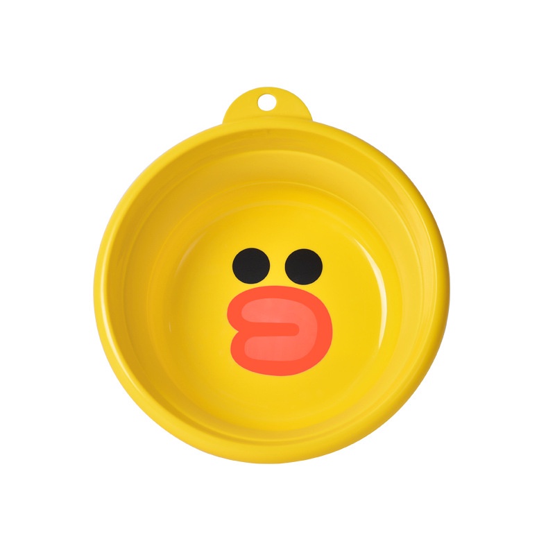 Chậu Rửa Mặt Bằng Nhựa Hình Vịt Vàng Gấp Gọn Tiện Dụng