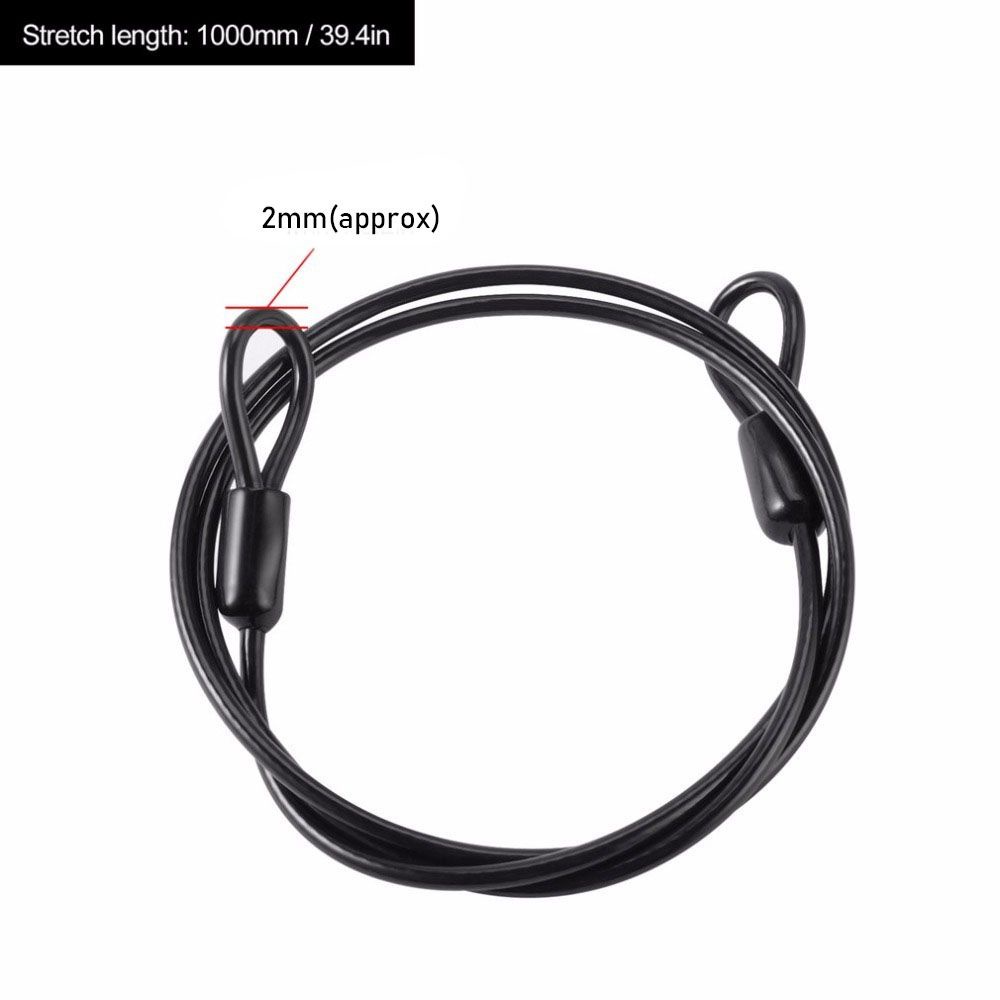Dây khóa an toàn bằng thép siêu bền chống trộm nhiều màu kích thước 100cm/39''