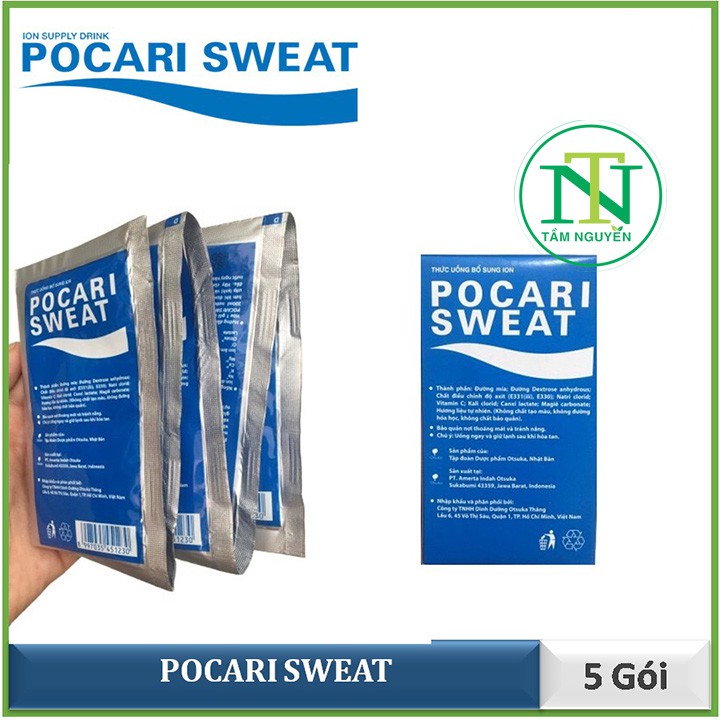 Pocari Sweat dạng bột 5 gói- Thức uống bổ sung ion Pocari