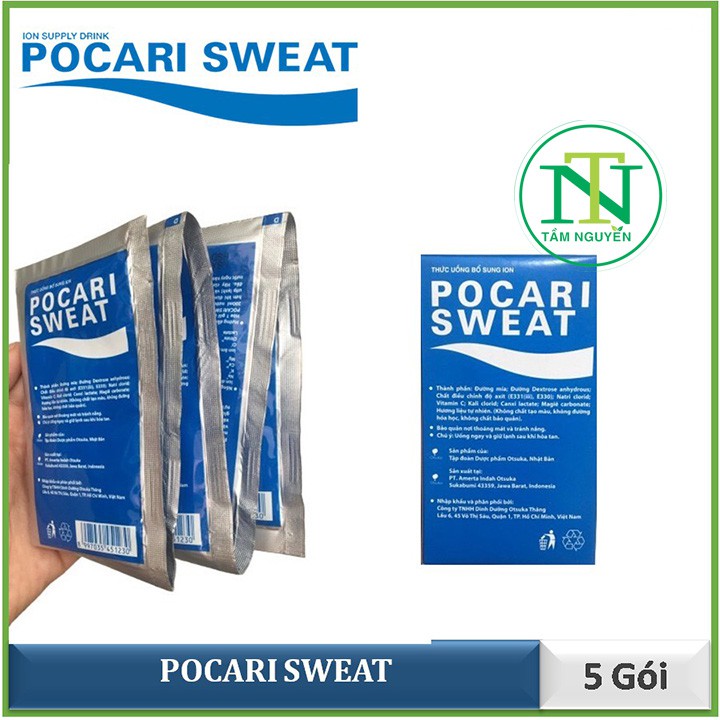 [Combo 10 hộp] Pocari Sweat dạng bột 5 gói- Thức uống bổ sung ion Pocari