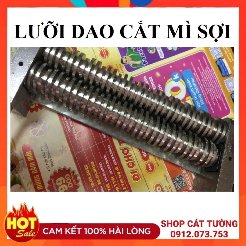 MÁY CÁN BỘT LÀM MÌ SỢI CHẠY ĐIỆN AKS Inox Kích Thước Lô 15cm 16cm 18cm 20cm 22cmi / Shop Cát Tường bảo hành 1 năm