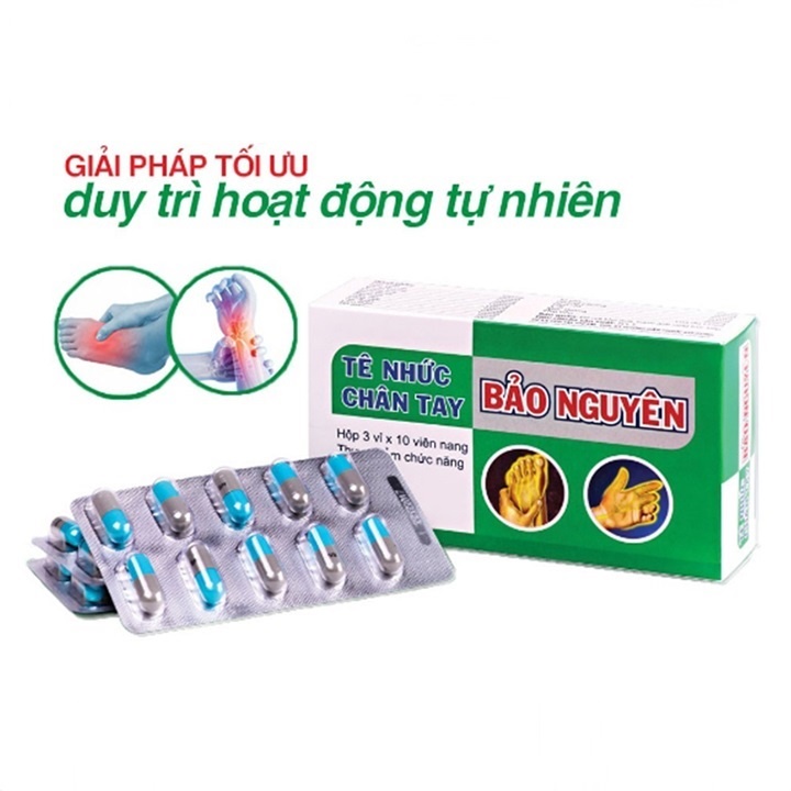 Viên uống Tê Nhức Chân Tay Bảo Nguyên SẮC NGỌC KHANG [ Hộp 120 viên]