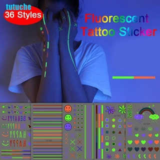 Hình dán hình xăm tạm thời phản quang chống nước độc đáo
