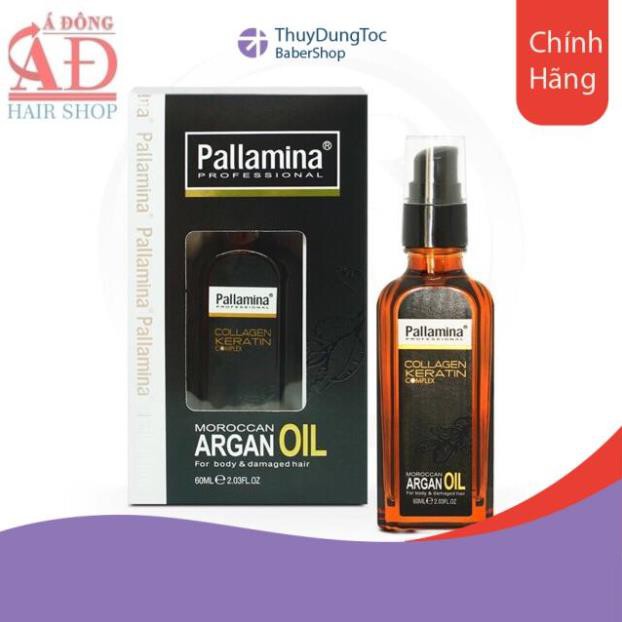 [Chính hãng] [Siêu rẻ] PALLAMINA ARGAN OIL TINH DẦU DƯỠNG TÓC CAO CẤP COLLAGEN ITALY 60ML