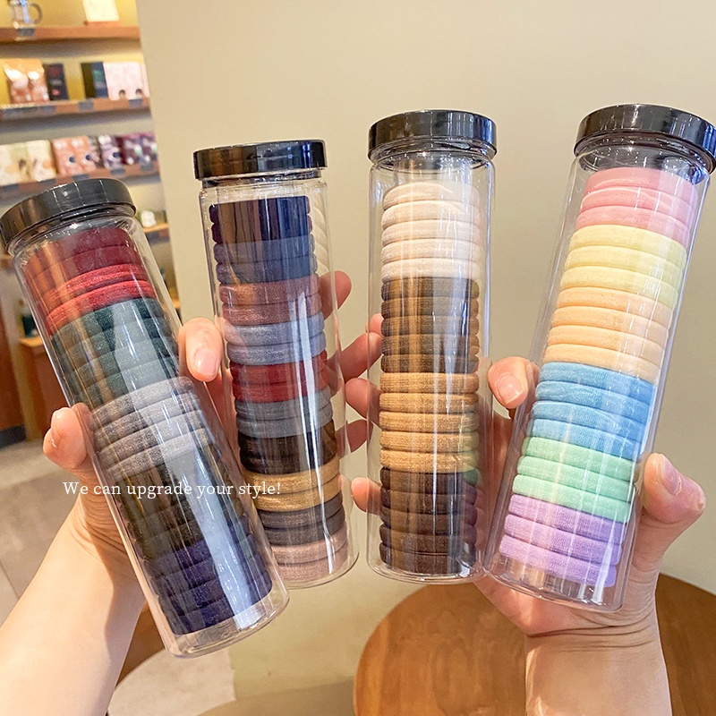 Set 20 Dây Buộc Tóc Cao Su Co Giãn Thời Trang Hàn Quốc
