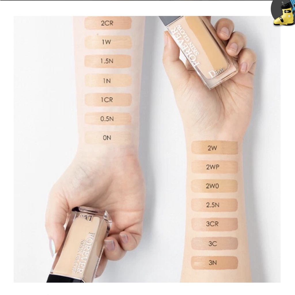 [BILL US] Kem nền Dior Forever Skin Glow Foundation siêu căng bóng, cho lớp nền tự nhiên chỉ số chống nắng SPF35 lọ 30ml