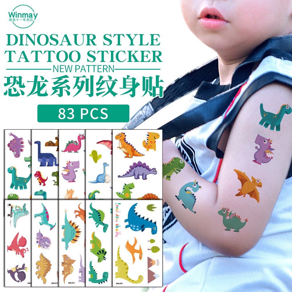 COMBO 30 TẤM HƠN 200 HÌNH TATTOO ĐỒ CHƠI CHO BÉ