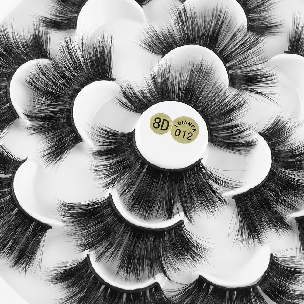 HS Set 7 Cặp Lông Mi Giả SKONHED Dày 25mm Trang Điểm Thủ Công