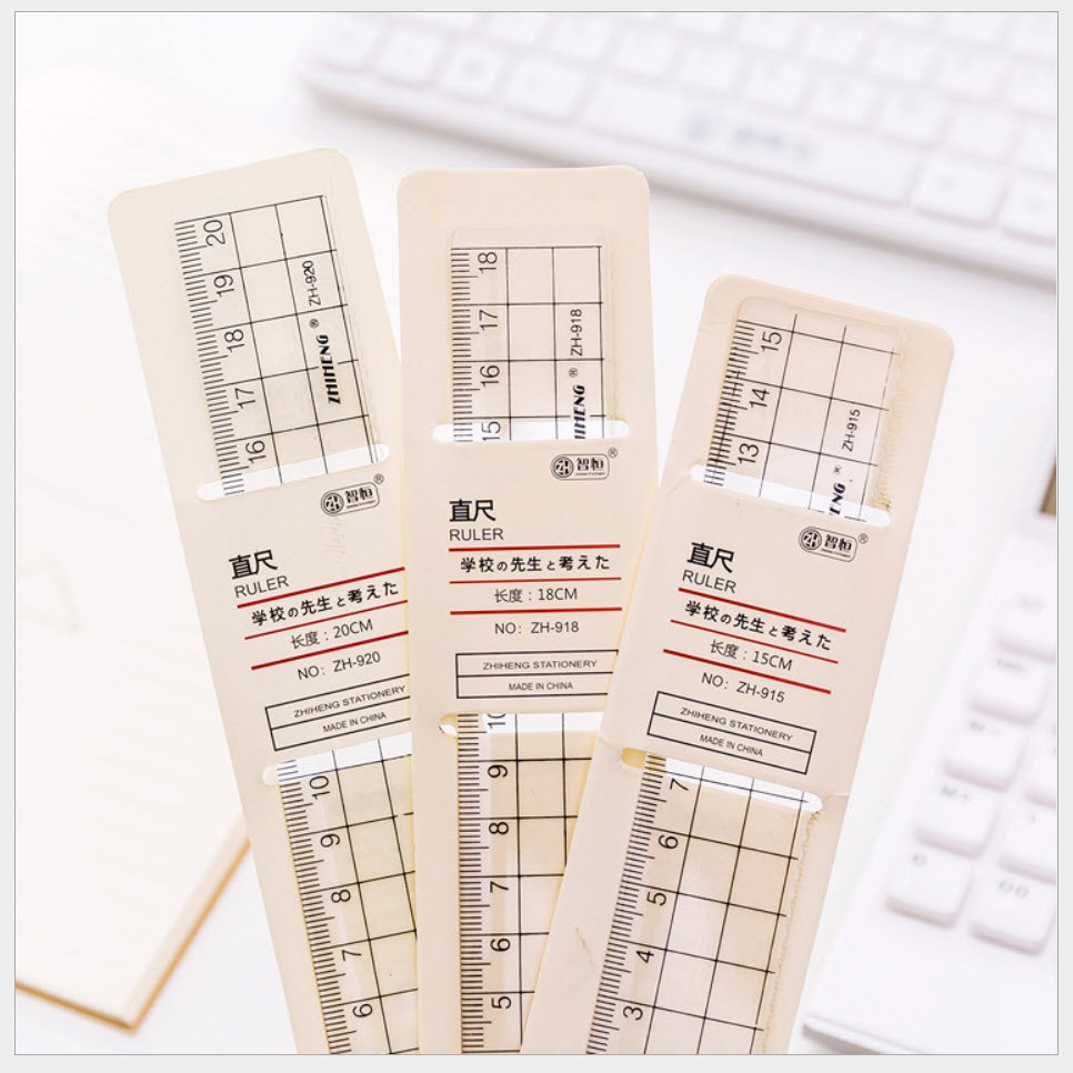 Thước Nhựa Kẻ Trong Suốt 15cm / 18cm / 20cm giá tốt