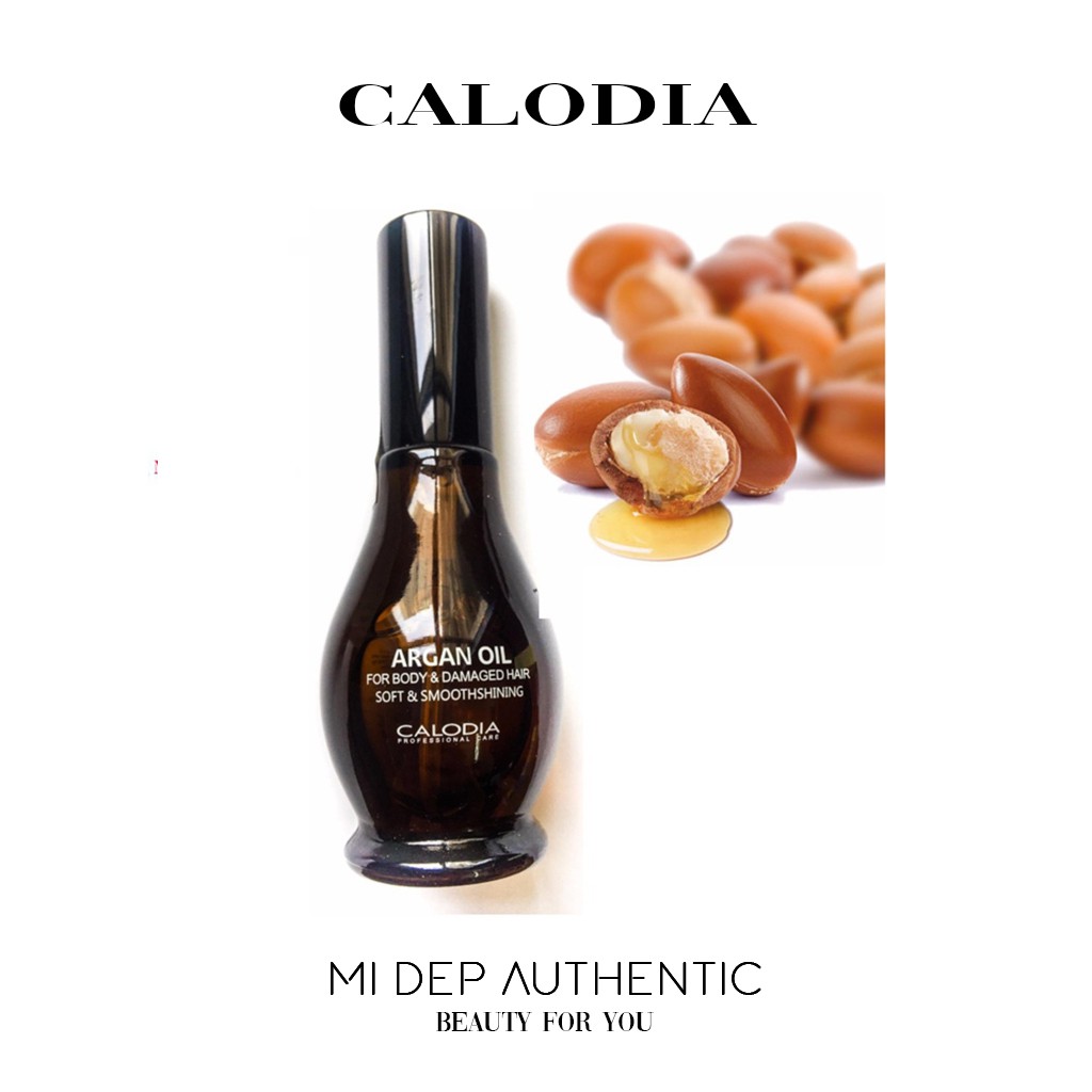 Dầu dưỡng tóc Argan Oil Calodia 55ml, giảm gãy dụng, phục hồi tóc hư tổn - Mị Đẹp Authentic