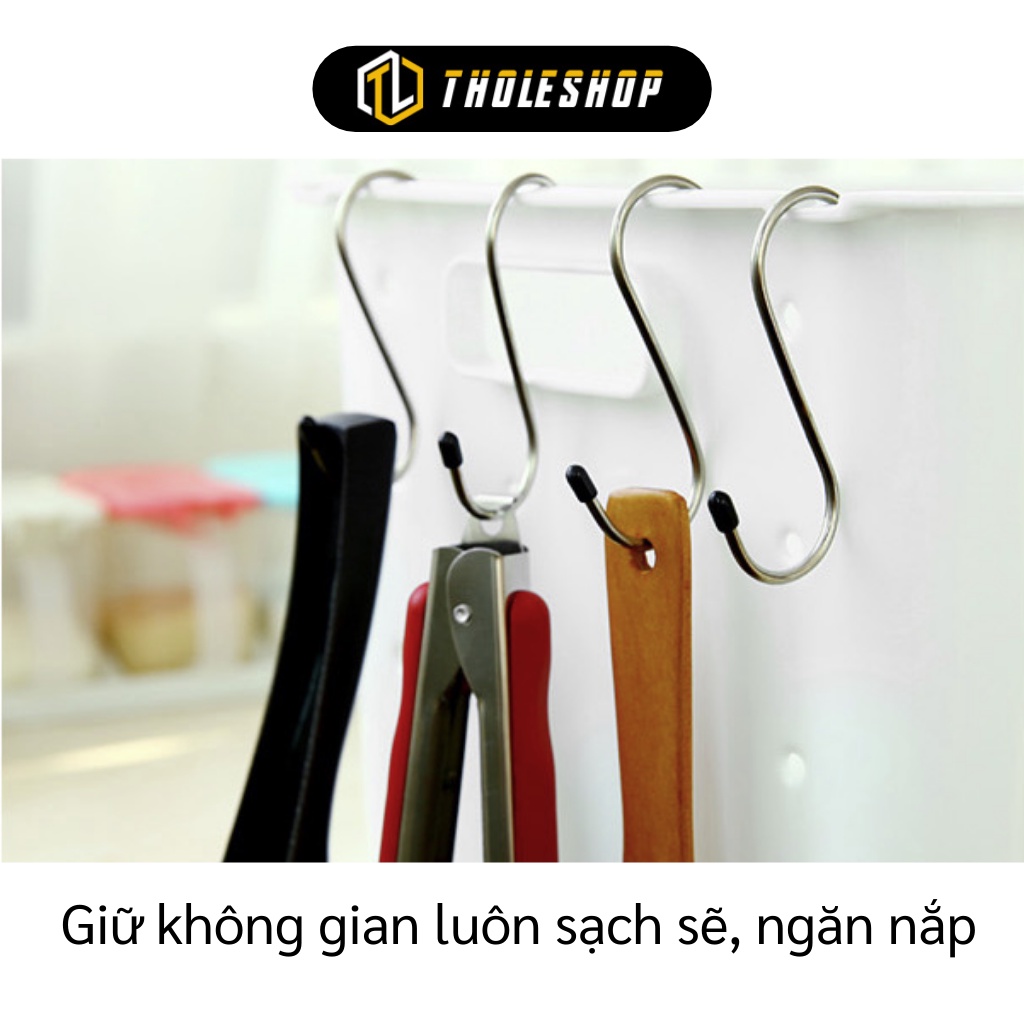 Móc Treo - Combo 4 Móc Treo Đồ Chữ S, Chịu Lực Mạnh, Phơi Khăn, Dép, Đồ Dùng 9267