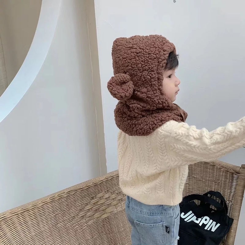 Mũ nhung giữ ấm phong cách Hàn Quốc dành cho bé gái