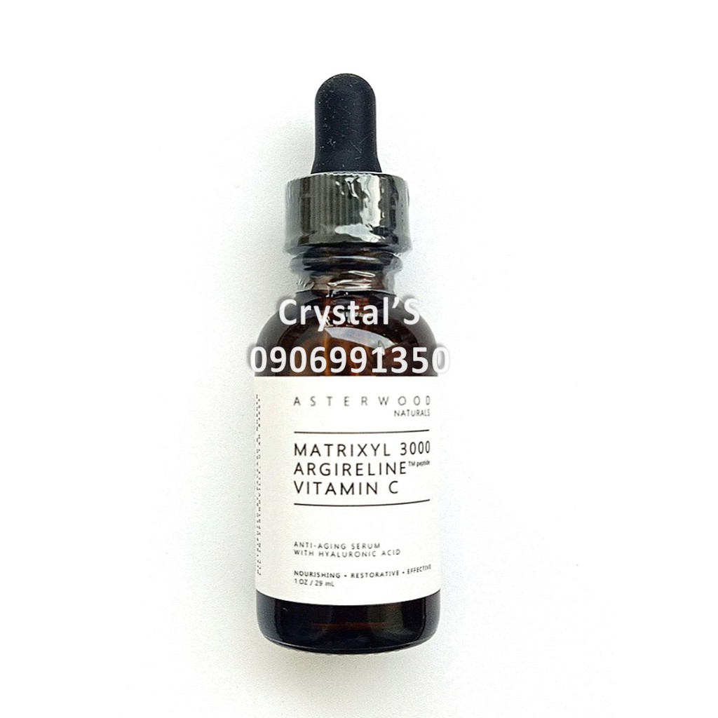 Serum hỗn hợp Vitamin C matrixyl 3000 và argireline Asterwood Naturals