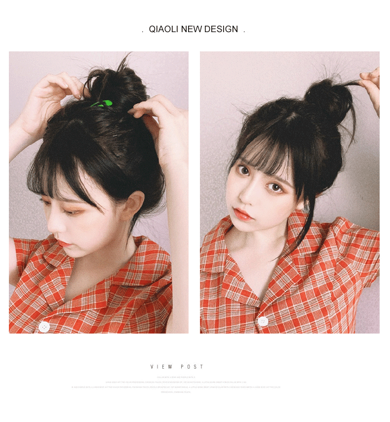 Búi tóc giả Wigsin kiểu xoăn hiệu ứng tự nhiên dành cho nữ