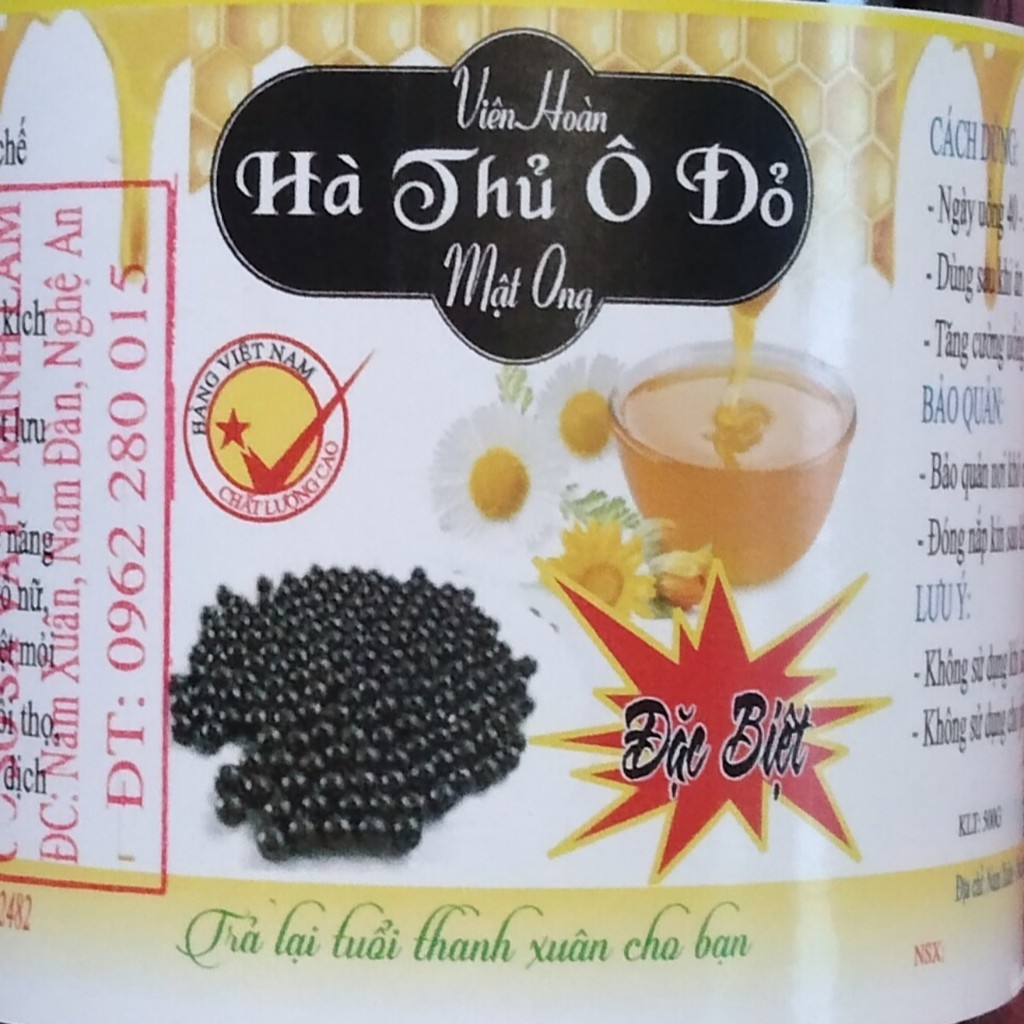 VIÊN HOÀN HÀ THỦ Ô ĐỎ MẬT ONG MINH LÂM