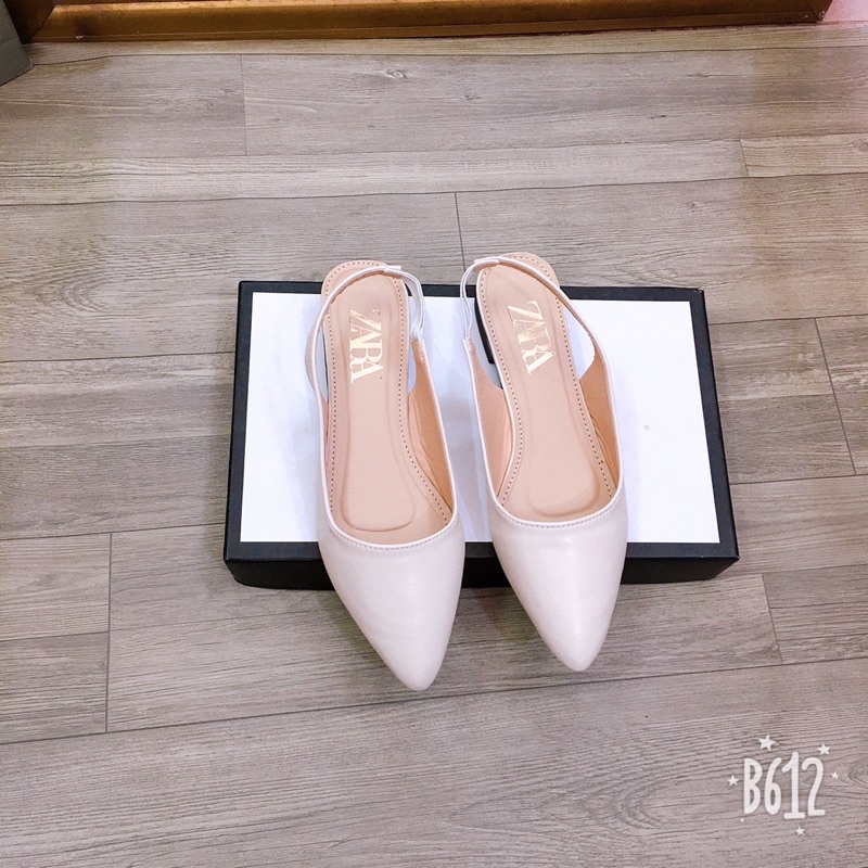 giầy bít mũi hở hậu chun siêu đẹp ( chuẩn hình)