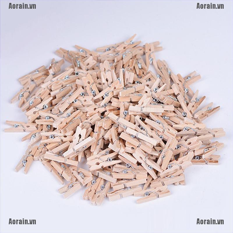 Bộ 50 Kẹp Gỗ Mini 50x25MM Trang Trí