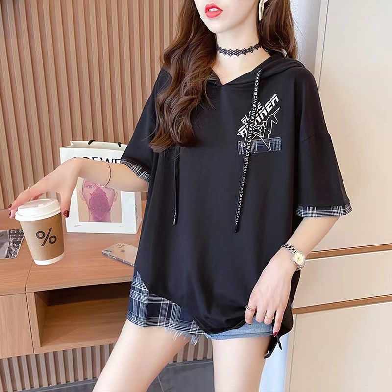 Áo Hoodie Tay Lửng Phong Cách Hàn Quốc Thời Trang Cho Nữ Plus Size 2022